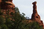 kachina woman at the entrance to boynton canyon